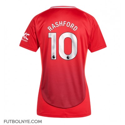 Camiseta Manchester United Marcus Rashford #10 Primera Equipación para mujer 2024-25 manga corta Camiseta Manchester United Marcus Rashford #10 Primera Equipación para mujer 2024-25 manga corta